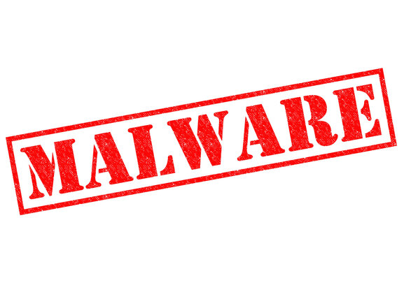Shield icon over a laptop representing secure, malware-free software