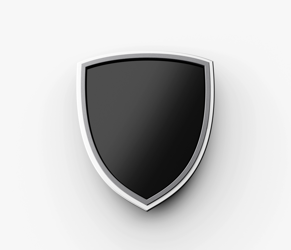 Shield icon over a simple computer screen representing safe software